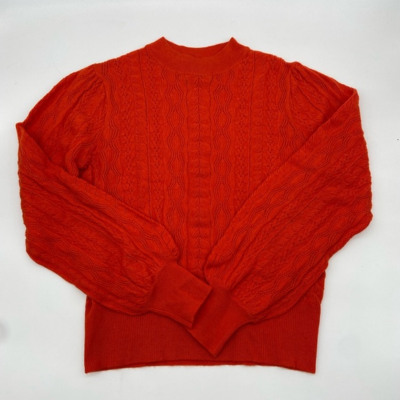 J.Crew x Demylee Pointelle Wool Sweater - Picture 2 of 7